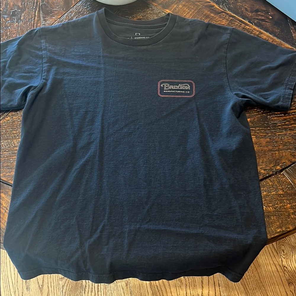 Brixton Navy Blue Men's Short Sleeve Tee